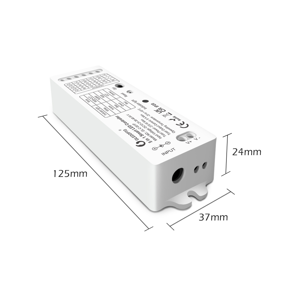 Zigbee 5In1 LED Light Controller Voice/APP/RF Remote Control Zigbee 5In1 LED Light Controller Voice/APP/RF Remote Control